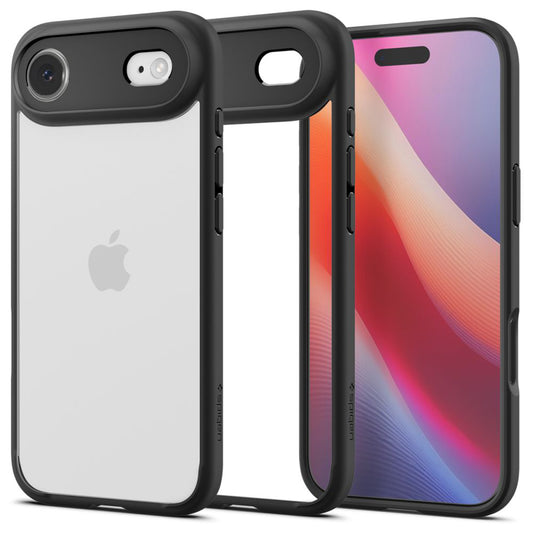 Hülle für Apple iPhone 17 Air, Spigen, Ultra Hybrid, Mattschwarz