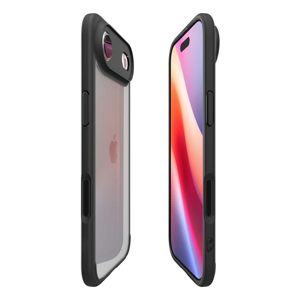Hülle für Apple iPhone 17 Air, Spigen, Ultra Hybrid, Mattschwarz