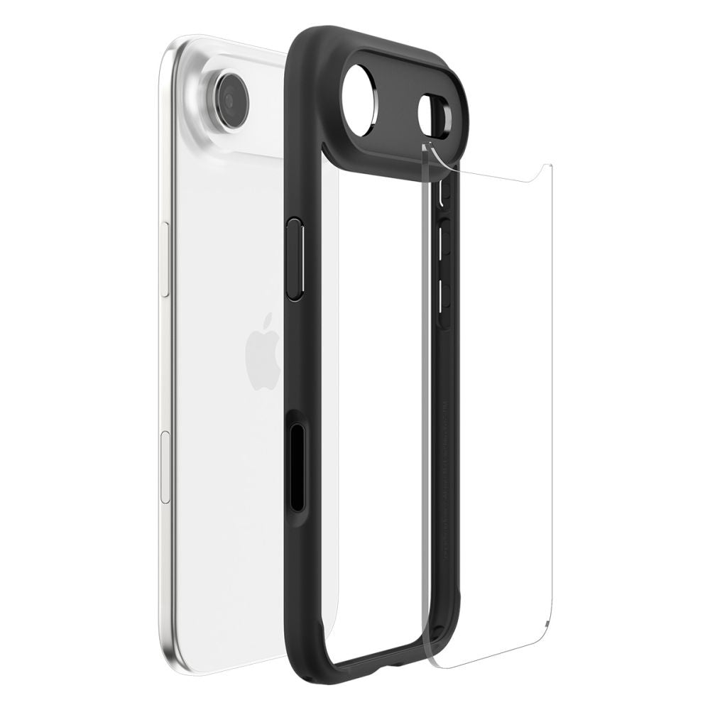 Hülle für Apple iPhone 17 Air, Spigen, Ultra Hybrid, Mattschwarz
