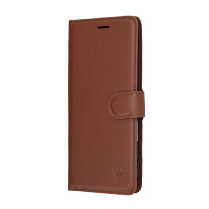 Case for Apple iPhone 17 Air, Techsuit, Leather Folio, Brown