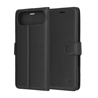 Case for Apple iPhone 17 Air, Techsuit, Leather Folio, Black