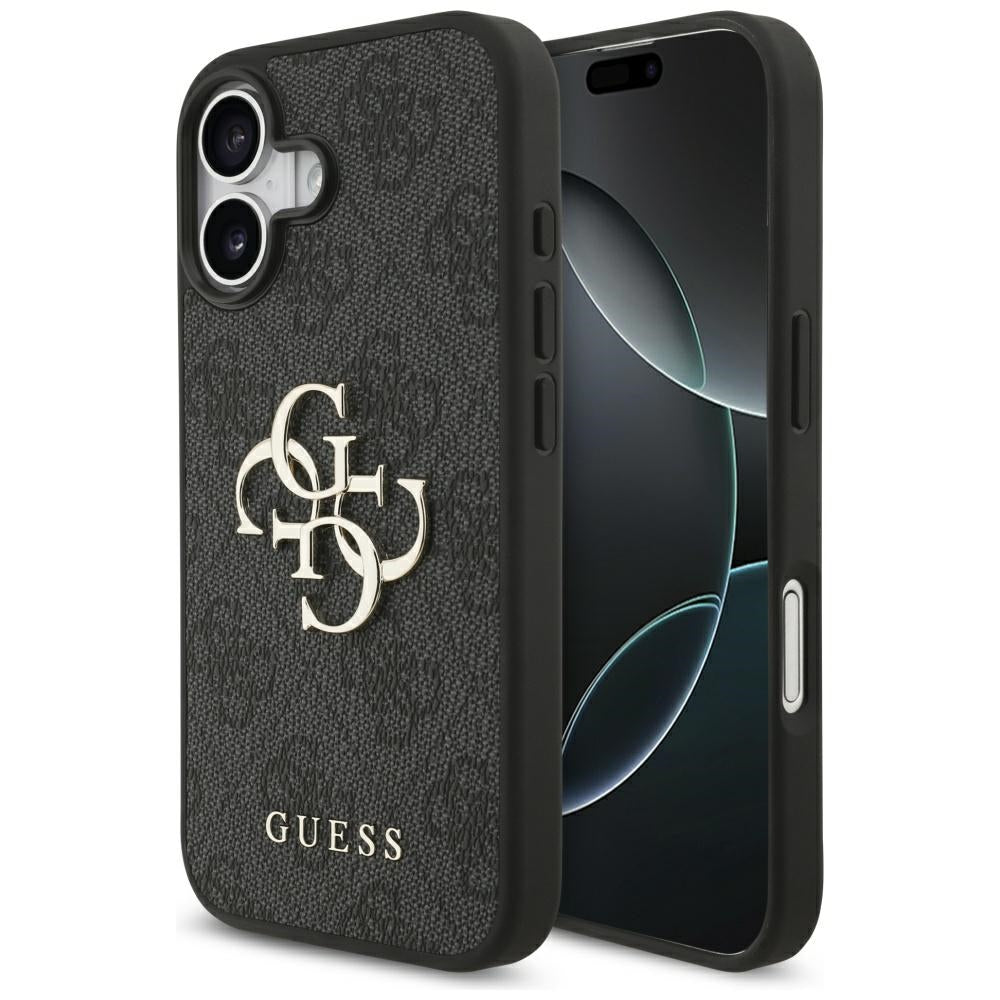 Hülle für Apple iPhone 17, Guess, 4G Big Logo, Schwarz