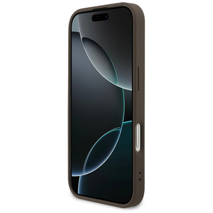 Hülle für Apple iPhone 17, Guess, 4G Classic, Braun
