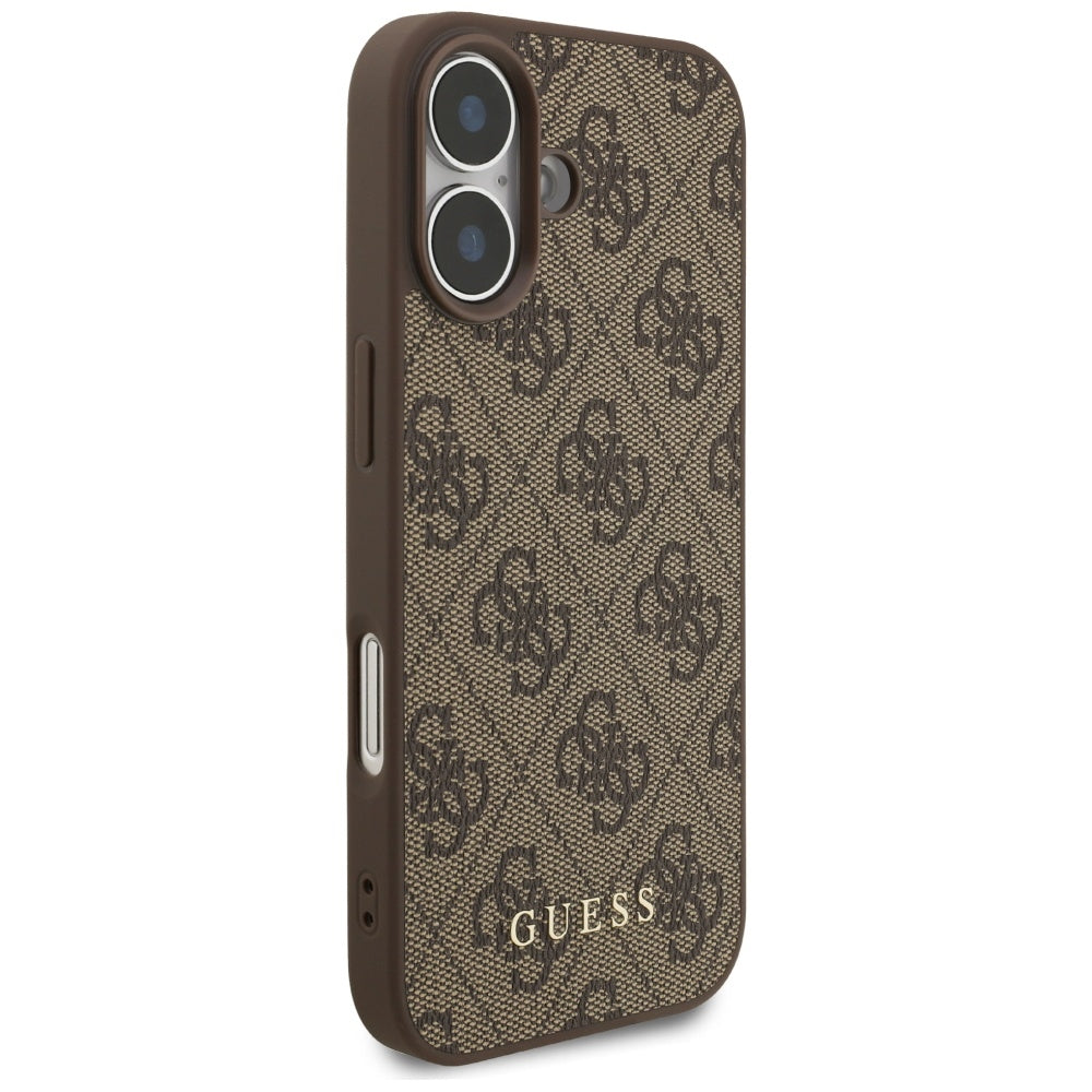 Hülle für Apple iPhone 17, Guess, 4G Classic, Braun