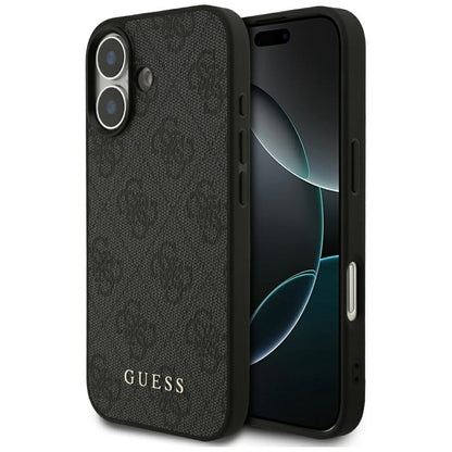 Hülle für Apple iPhone 17, Guess, 4G Classic, Schwarz
