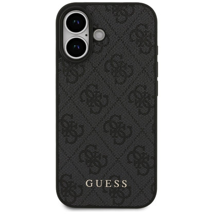 Hülle für Apple iPhone 17, Guess, 4G Classic, Schwarz