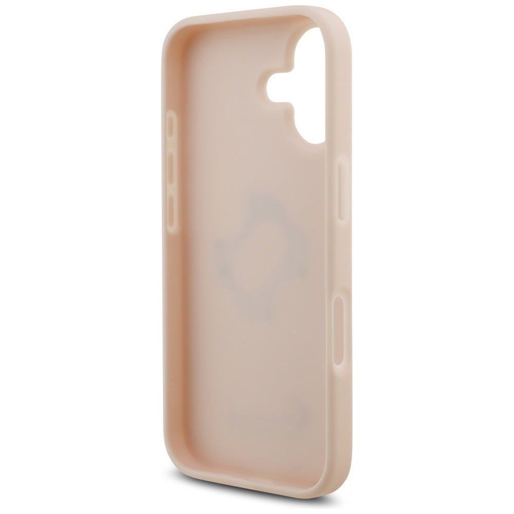 Hülle für Apple iPhone 17, Guess, 4G Grained Big and Classic Logo, Rosa