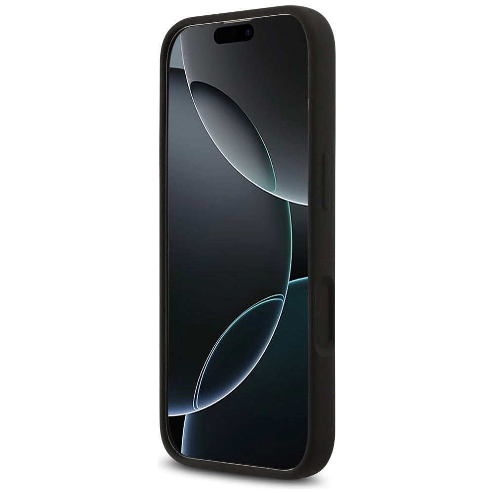 Hülle für Apple iPhone 17, Guess, Big 4G Script, Schwarz