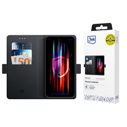 Hülle für Apple iPhone 17 Pro, 3MK, Wallet, Schwarz