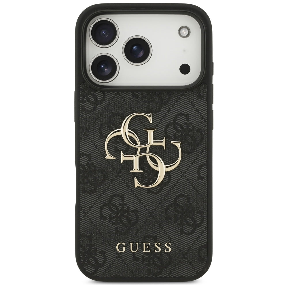 Hülle für Apple iPhone 17 Pro, Guess, 4G Big Logo, Schwarz