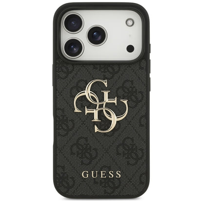 Hülle für Apple iPhone 17 Pro, Guess, 4G Big Logo, Schwarz