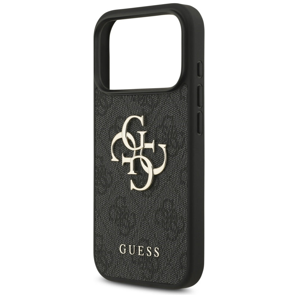 Hülle für Apple iPhone 17 Pro, Guess, 4G Big Logo, Schwarz