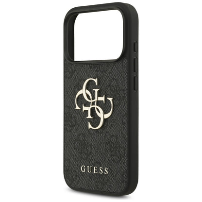 Hülle für Apple iPhone 17 Pro, Guess, 4G Big Logo, Schwarz