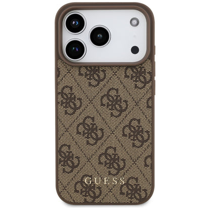 Case for Apple iPhone 17 Pro, Guess, 4G Classic, Brown