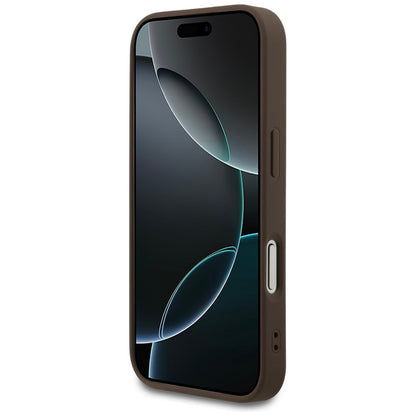 Case for Apple iPhone 17 Pro, Guess, 4G Classic, Brown