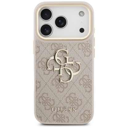 Hülle für Apple iPhone 17 Pro, Guess, Big 4G Classic Logo mit großem Riemen, Rosa