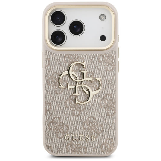 Hülle für Apple iPhone 17 Pro, Guess, Big 4G Classic Logo mit großem Riemen, Rosa