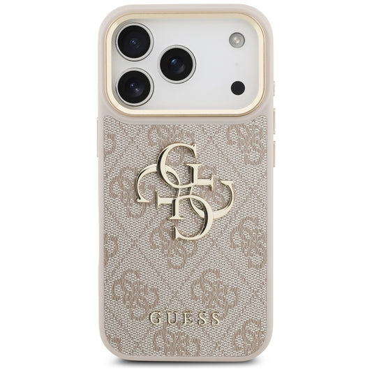 Hülle für Apple iPhone 17 Pro, Guess, Big 4G Logo Classic, Roségold
