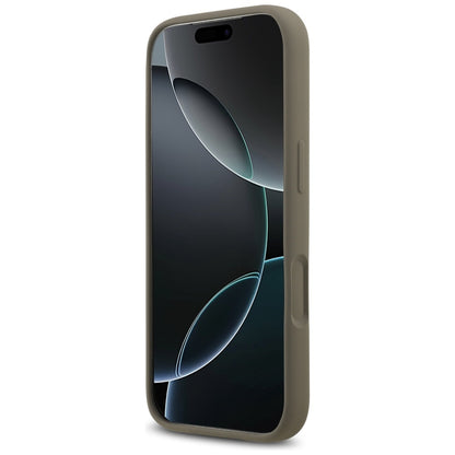 Hülle für Apple iPhone 17 Pro, Guess, Big 4G Script, Braun