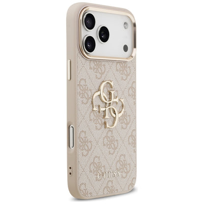 Hülle für Apple iPhone 17 Pro Max, Guess, Big 4G Logo Classic, Roségold