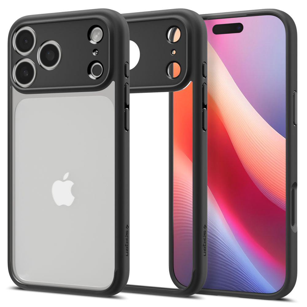Hülle für Apple iPhone 17 Pro Max, Spigen, Ultra Hybrid, Mattschwarz