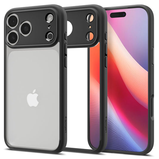 Hülle für Apple iPhone 17 Pro Max, Spigen, Ultra Hybrid, Mattschwarz