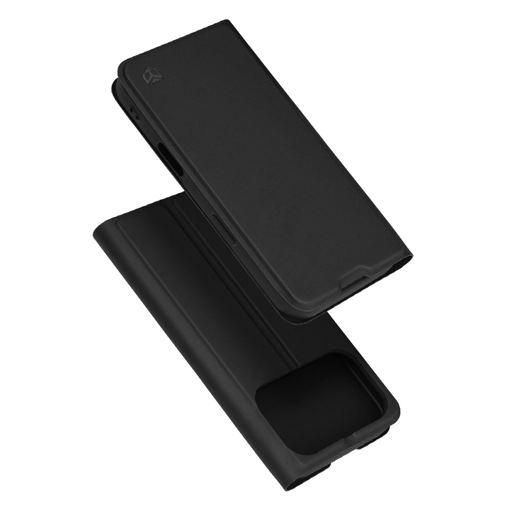 Case for Apple iPhone 17 Pro Max, Techsuit, Magskin Book, Black
