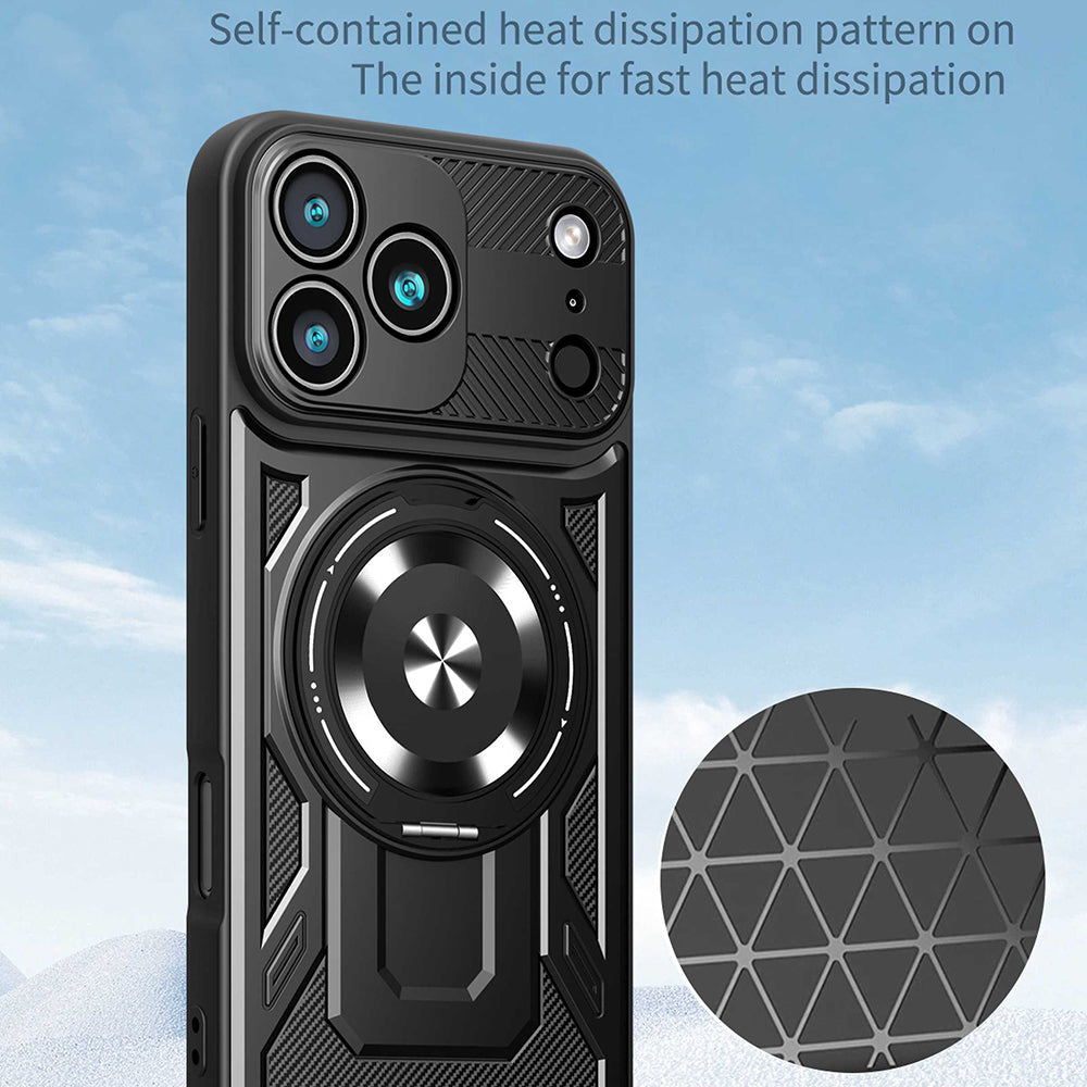 Case for Apple iPhone 17 Pro Max, Techsuit, RuggedCam, Gray