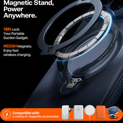 Hülle für Apple iPhone 17 Pro Max, Torras, Ostand Spin Air, Blau