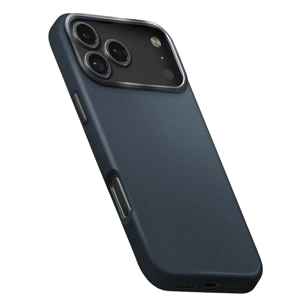 Hülle für Apple iPhone 17 Pro Max, UNIQ, Lyden Leatherette, Blau