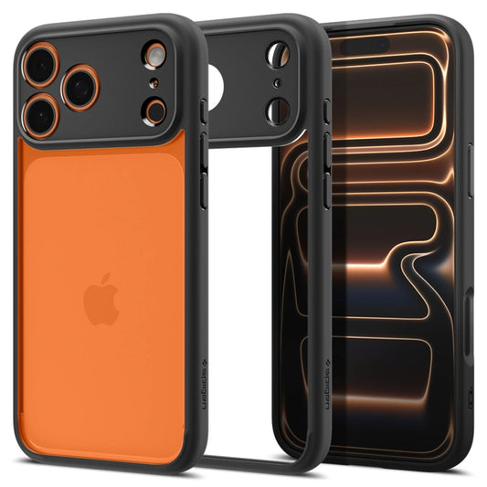 Hülle für Apple iPhone 17 Pro, Spigen, Ultra Hybrid, Mattschwarz