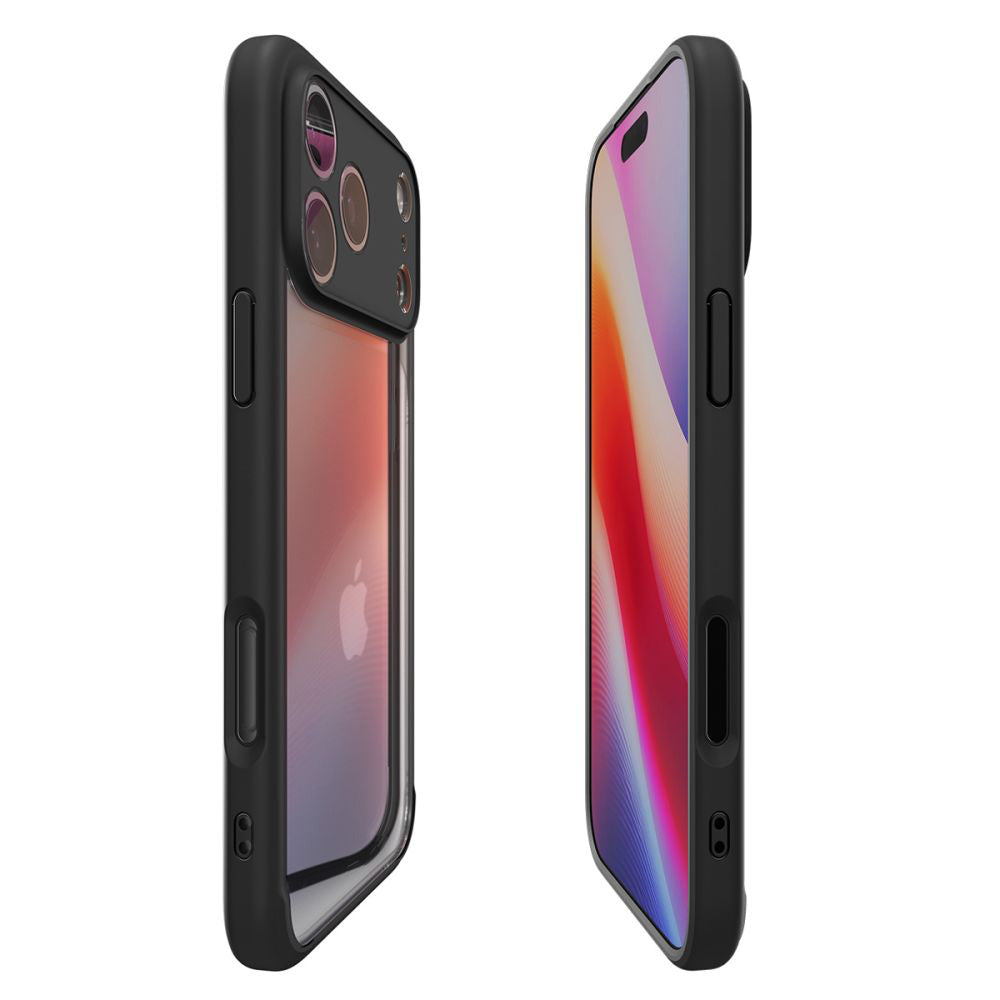 Hülle für Apple iPhone 17 Pro, Spigen, Ultra Hybrid, Mattschwarz