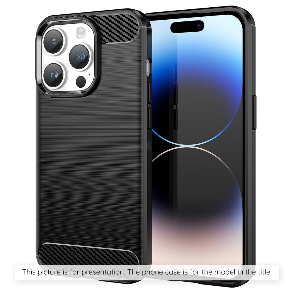 Case for Apple iPhone 17 Pro, Techsuit, Carbon, Black