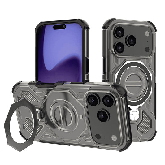 Case for Apple iPhone 17 Pro, Techsuit, Carbon Shield Pro, Light Black
