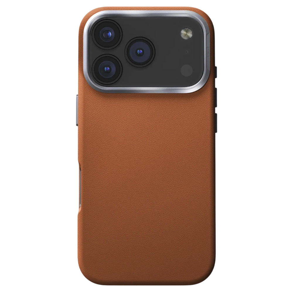 Hülle für Apple iPhone 17 Pro, UNIQ, Lyden Leatherette, Braun