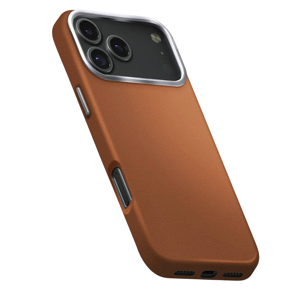 Hülle für Apple iPhone 17 Pro, UNIQ, Lyden Leatherette, Braun