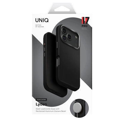 Hülle für Apple iPhone 17 Pro, UNIQ, Lyden Leatherette, Beige Orange