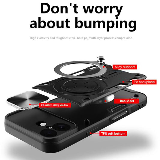 Case for Apple iPhone 17, Techsuit, CamGuard Pro, Black