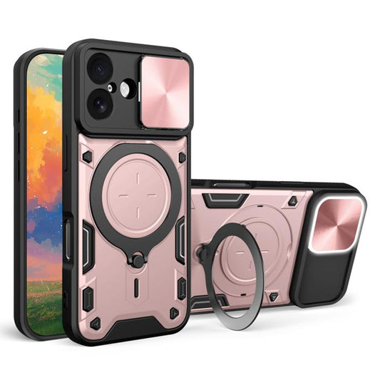 Case for Apple iPhone 17, Techsuit, CamGuard Pro, Rose Gold