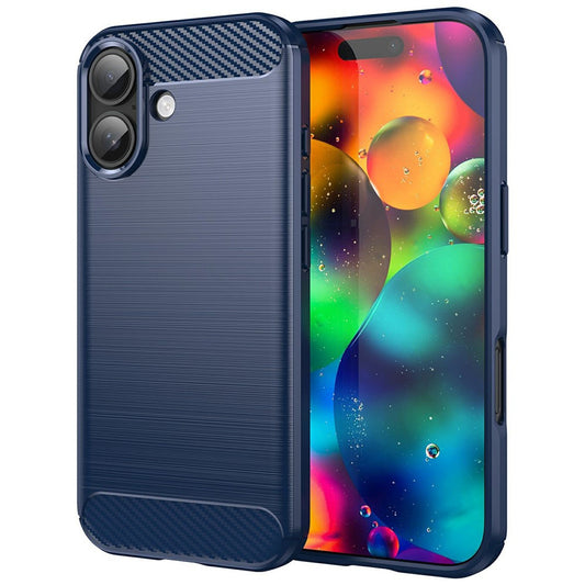 Case for Apple iPhone 17, Techsuit, Carbon, Blue