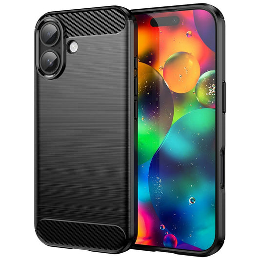 Case for Apple iPhone 17, Techsuit, Carbon, Black