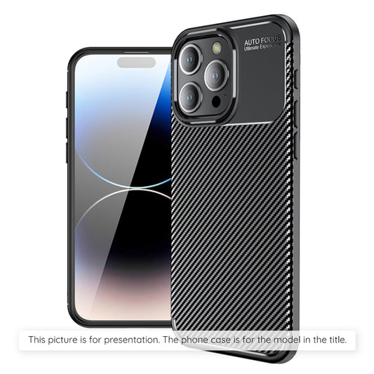 Case for Apple iPhone 17, Techsuit, CarbonFiber, Black