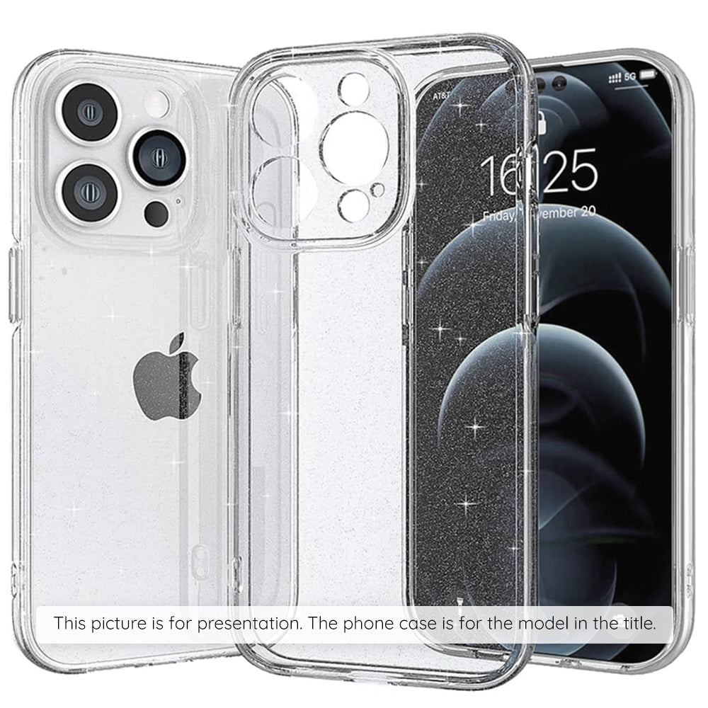 Case for Apple iPhone 17, Techsuit, SparkleSkin, Transparent