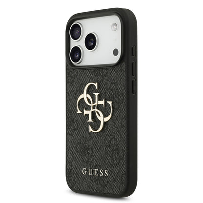 Case for Apple iPhone 18 Pro / 17 Pro, Guess, 4G Big Logo, Black
