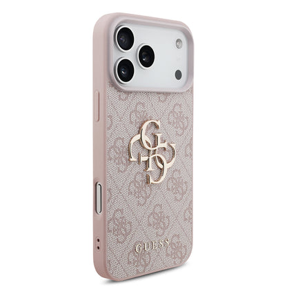 Case for Apple iPhone 18 Pro / 17 Pro, Guess, 4G Big Logo, Pink