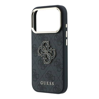 Case for Apple iPhone 18 Pro / 17 Pro, Guess, 4G Big Resin Logo, Black