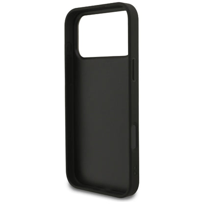 Hülle für Apple iPhone 18 Pro / 17 Pro, Guess, 4G Classic Logo, Schwarz