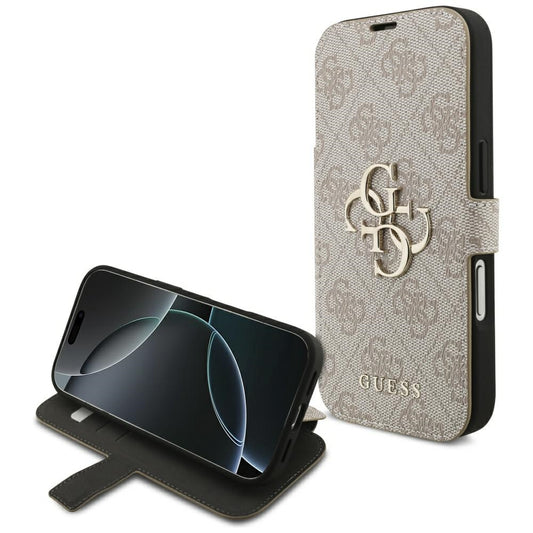 Hülle für Apple iPhone 18 Pro / 17 Pro, Guess, 4G Metall-Logo, Rosa