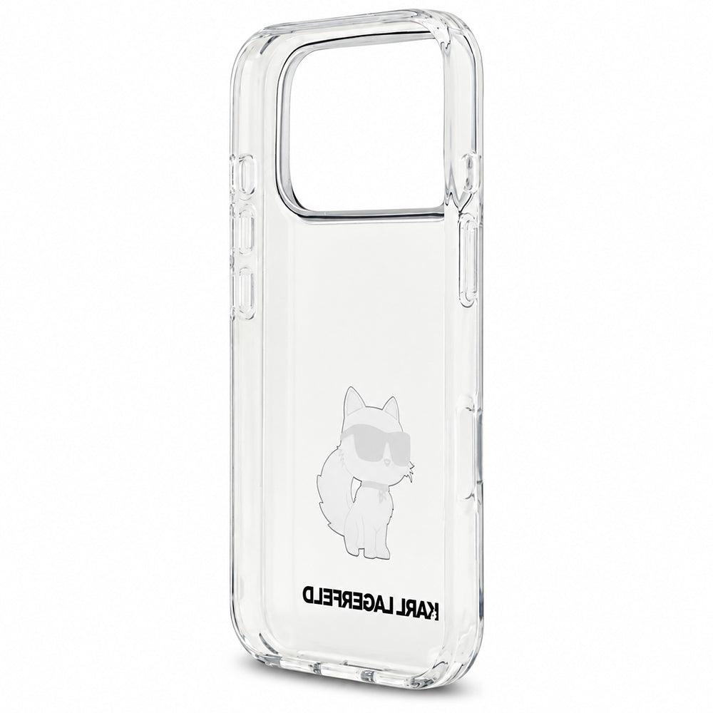 Hülle für Apple iPhone 18 Pro / 17 Pro, Karl Lagerfeld, IML Choupette NFT, transparent