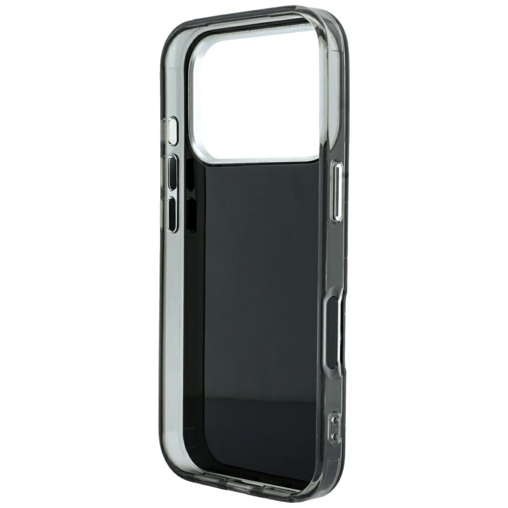 Hülle für Apple iPhone 18 Pro / 17 Pro, Karl Lagerfeld, IML Strasssteine und galvanisiertes Logo, Schwarz